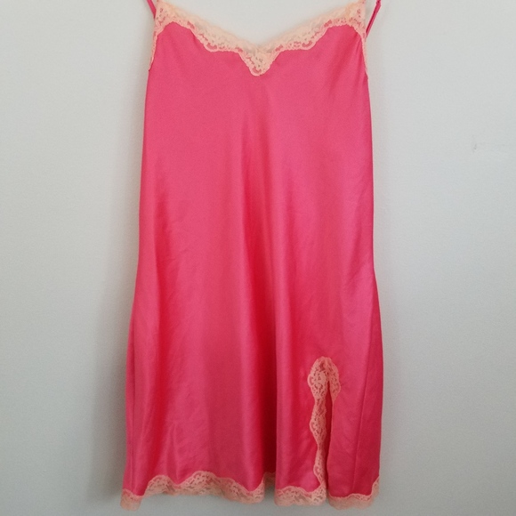 Victoria's Secret Peachy-Pink Satin & Lace Slip - Picture 3 of 7
